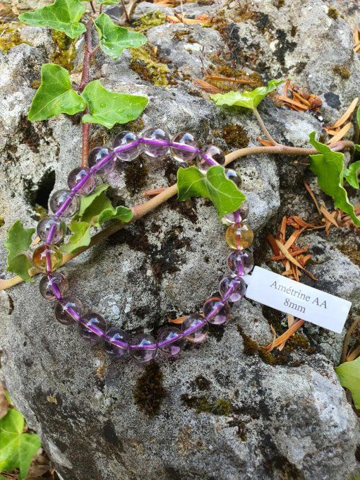 Bracelet Amétrine (Brésil AA)