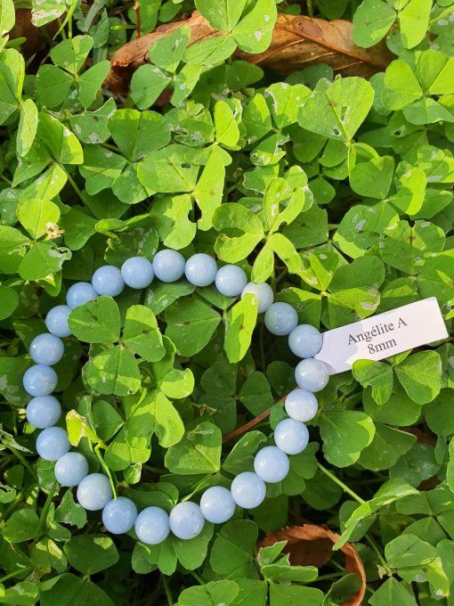 Bracelet Boule Angélite (Pérou A)
