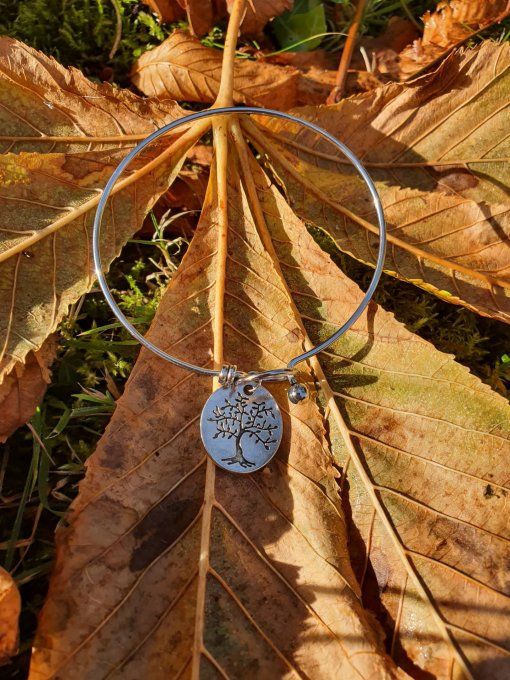 Bracelet Arbre de vie (acier inoxydable)