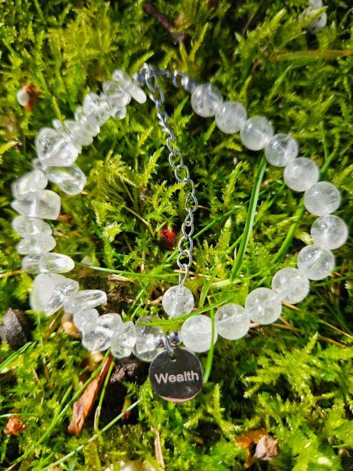 Cristal de Roche argenté (Brésil AA)