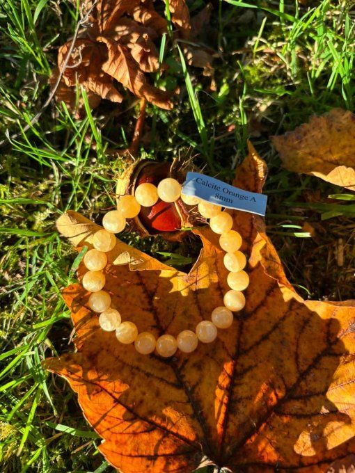 Bracelet Calcite orange (Mexique A)