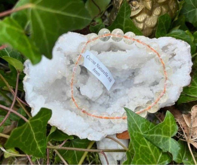Bracelet Citrine naturelle (Madagascar AB)