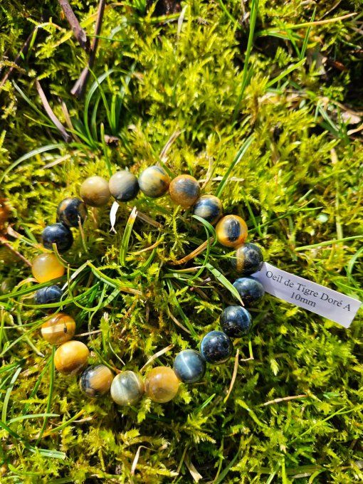 Oeil de Tigre Doré (Afrique du Sud A boules 10mm) 