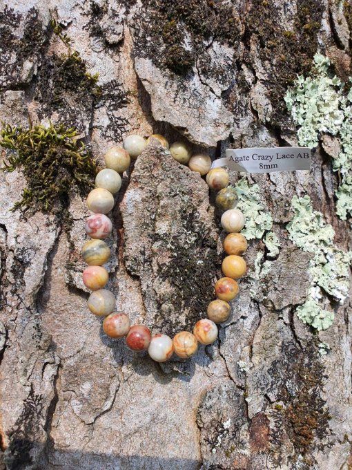 Bracelet Agate Crazy Lace (Mexique AB)