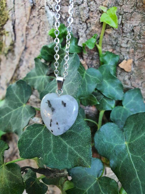 Pendentif Coeur Labradorite (Madagascar A)