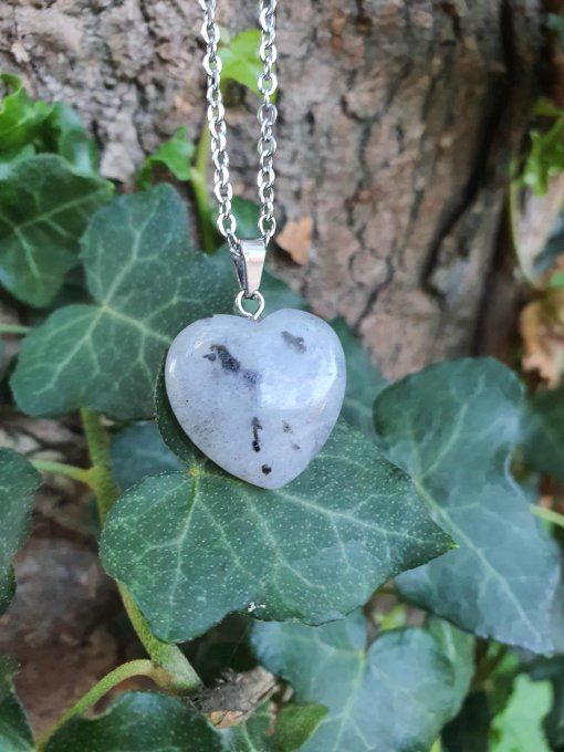Pendentif Coeur Labradorite (Madagascar A)