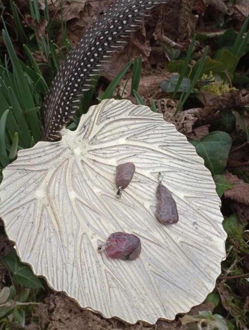 Pendentif pierre roulée Rhodonite (Brésil AB)