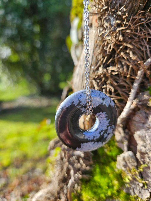 Obsidienne Flocon de neige Donut (Etats Unis A)