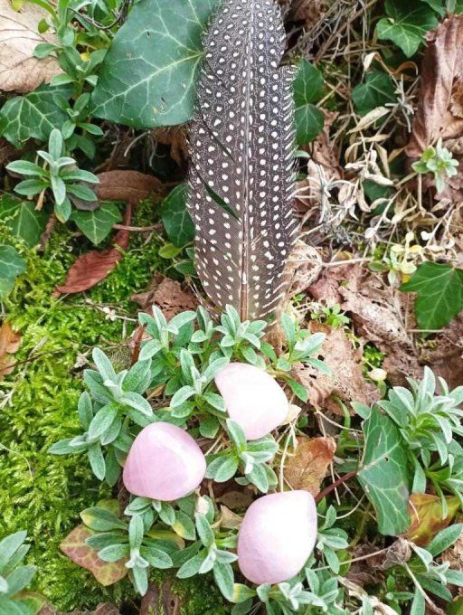 Pierre roulée Quartz Rose 3 à 4 cm (Afrique du Sud A+)