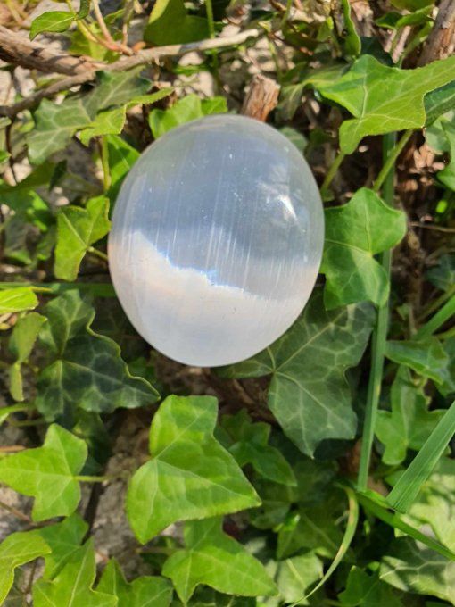Galet SELENITE Blanc (Maroc A+)
